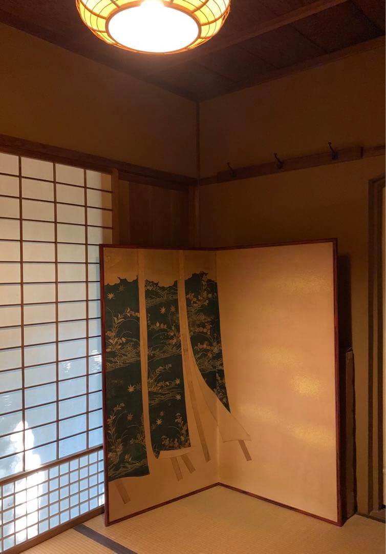 誰が袖屏風 アンティーク 仕切 パーテーション 年代物 時代物