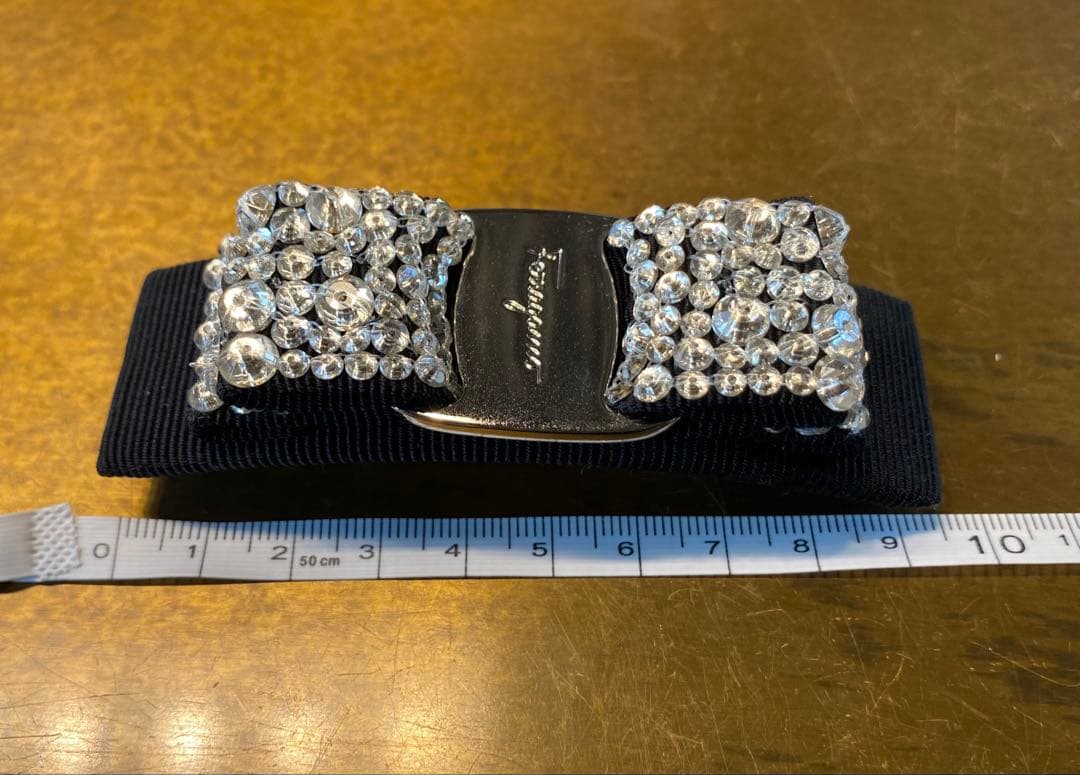 極美品 サルヴァトーレフェラガモ ヴァラリボン バレッタ