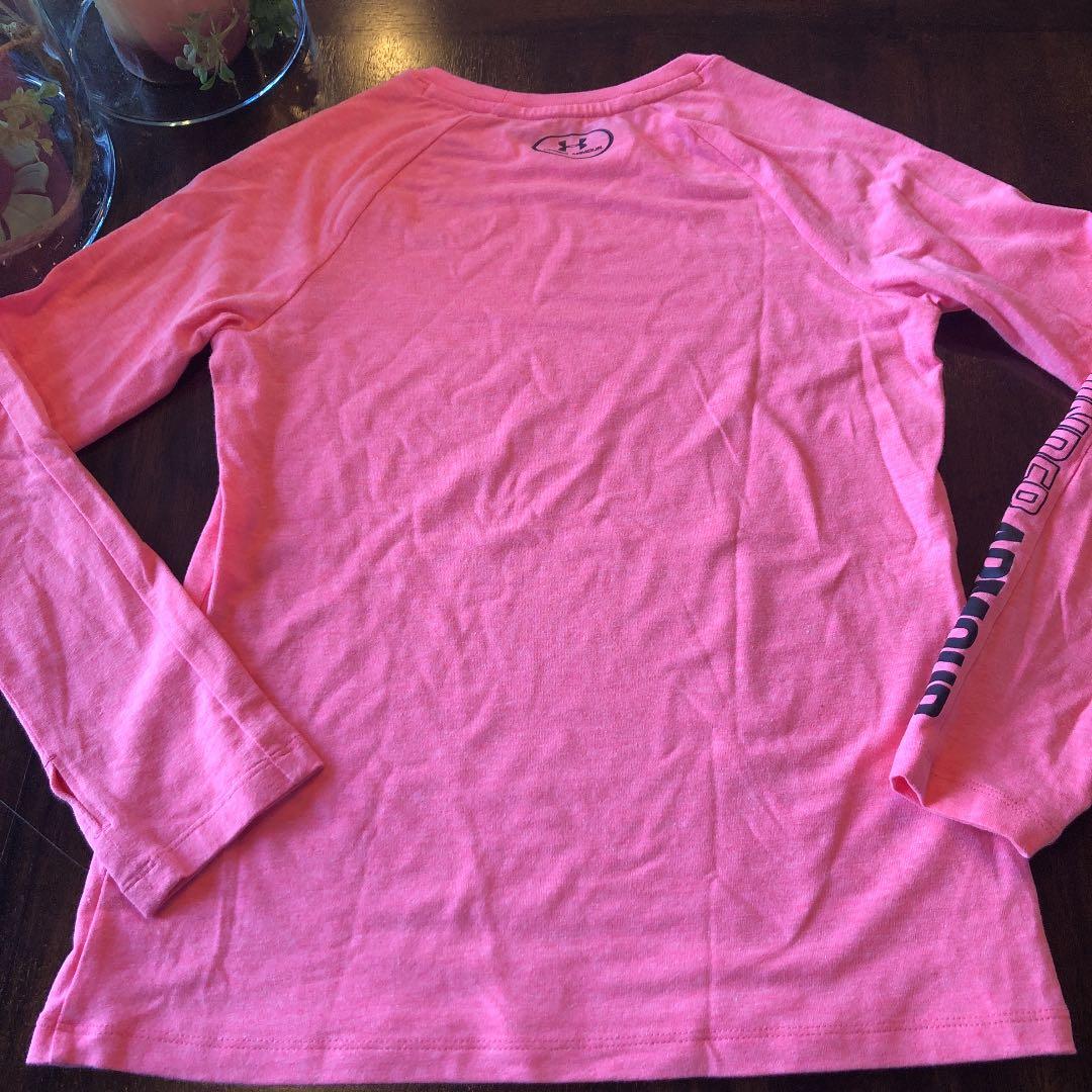 値下げ　アンダーアーマー　コーラルピンク　120㎝　美品