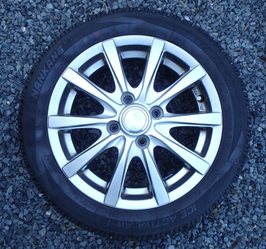 NANKANG AW-1 165/55R14 72Q スタッドレス＋ホイール4本