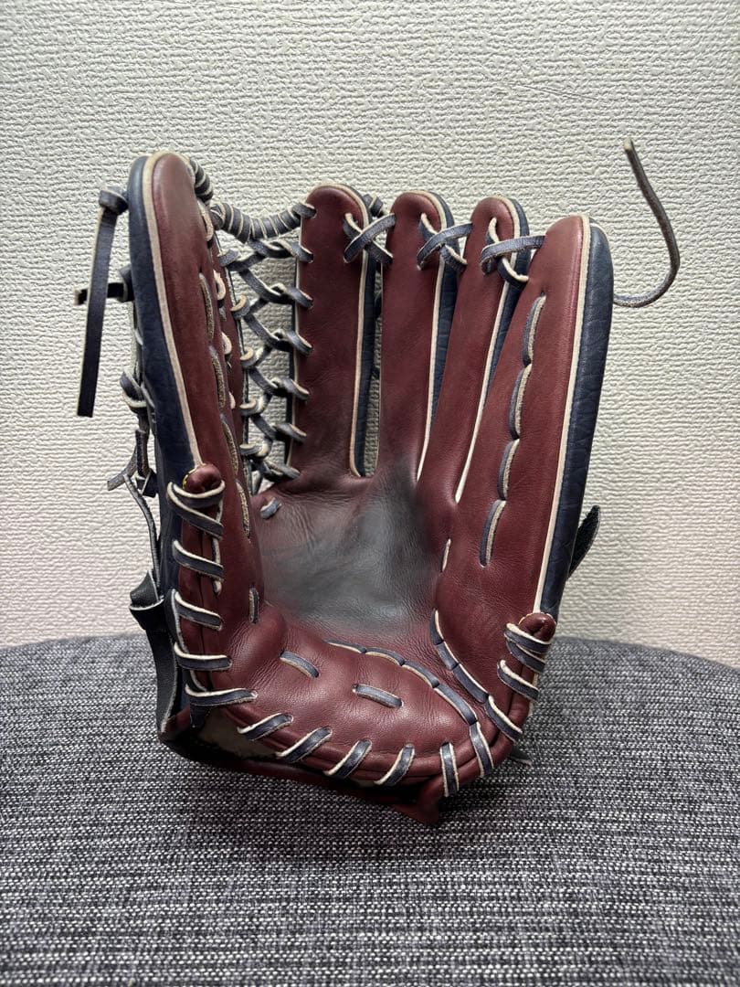 ミズノプロ 野球グローブ ネイビー/ブラウン