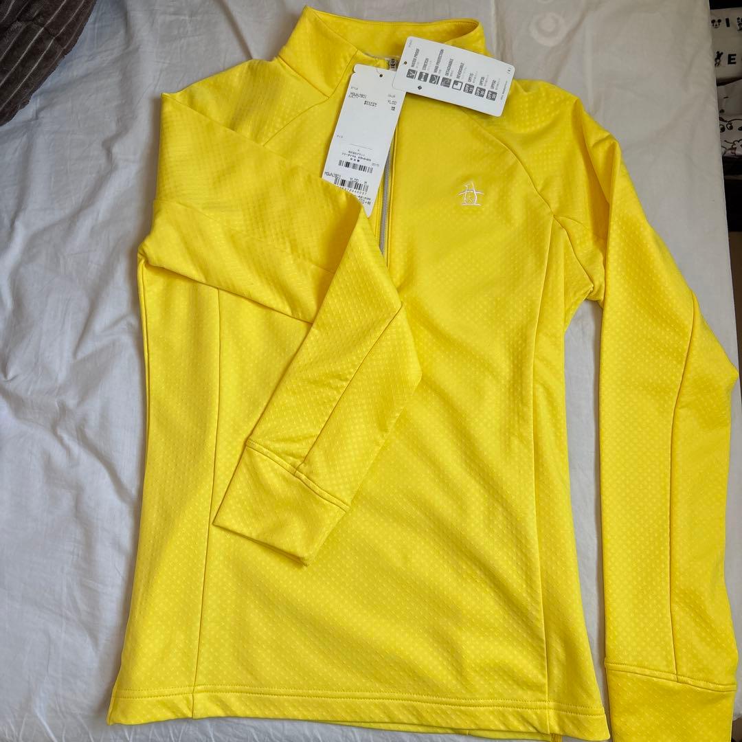 マンシング　イエロー M ゴルフウェア UPF50