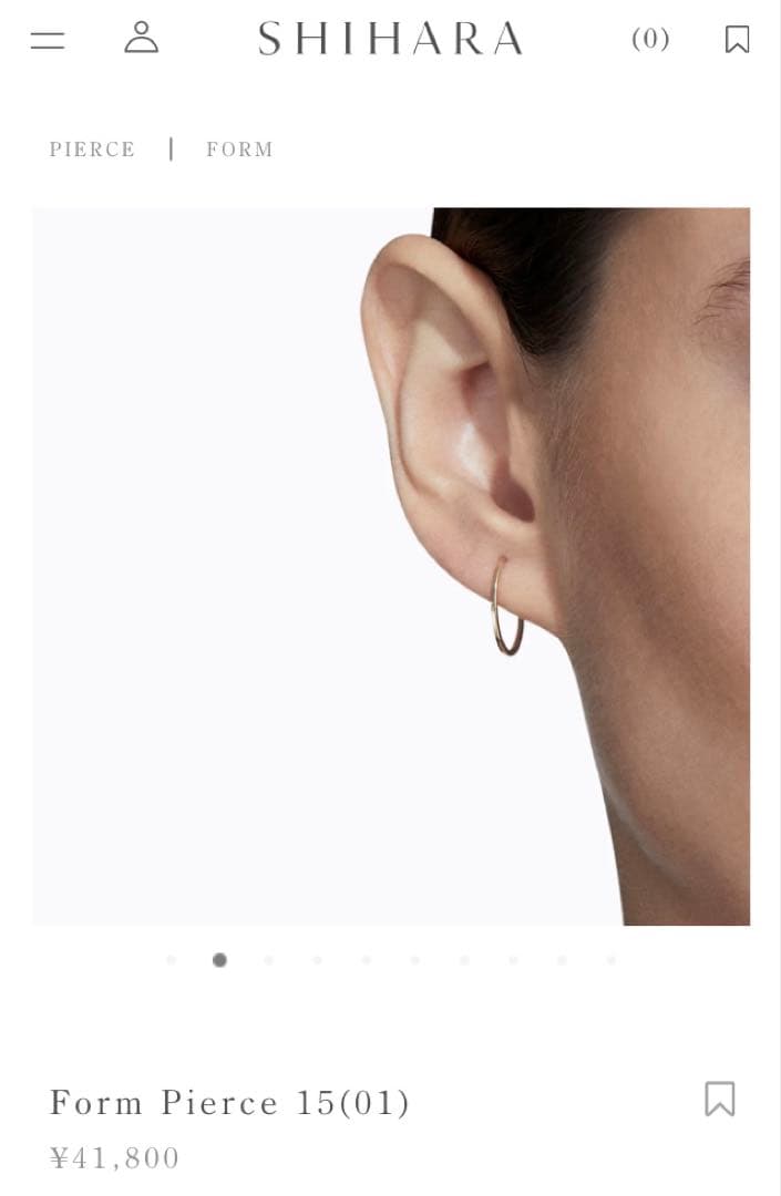 アクセサリー shihara Form Pierce 15(01)