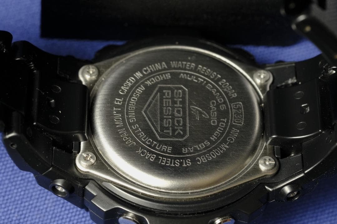 【良品】G-SHOCK AWG-M100SBC 電波ソーラー 黒系(206)