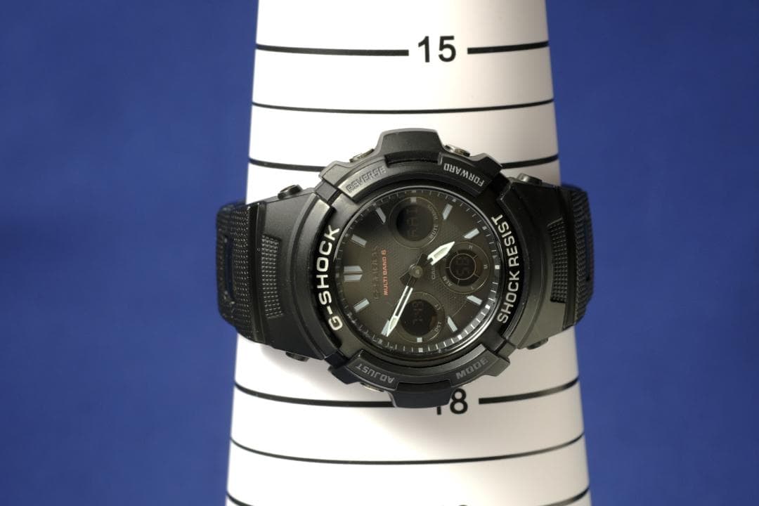 【良品】G-SHOCK AWG-M100SBC 電波ソーラー 黒系(206)