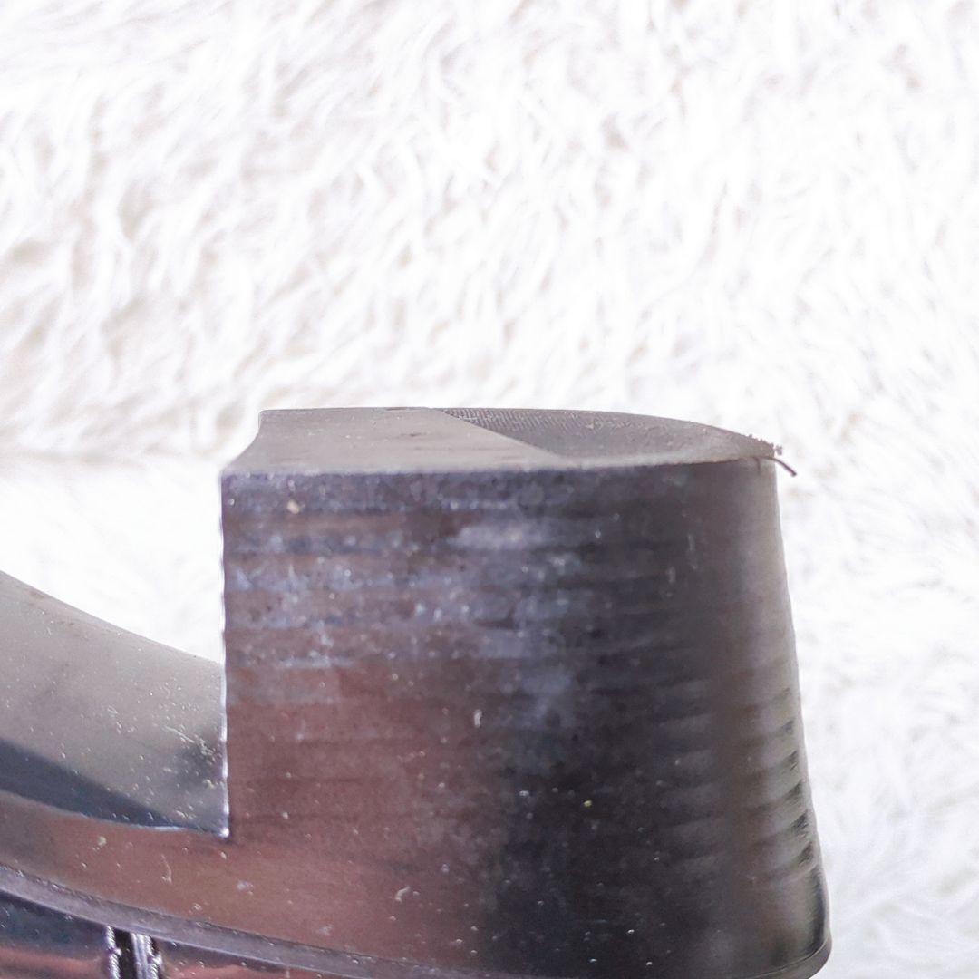 グッチ GUCCI レインブーツ 長靴 ブラック チャンキーヒール サイズ 37