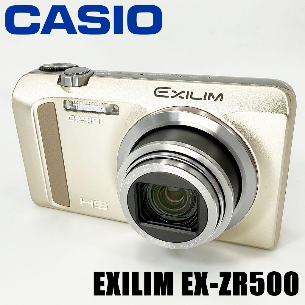 カシオ EXILIM EX-ZR500 GD ゴールド コンデジ カメラ 中古