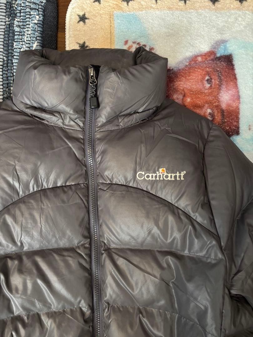 希少 90s Carhartt 2WAY ダウンジャケット グレー テック系