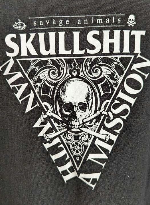 【MAN WITH A MIASION × SKULLSHIT】シャツ Lサイズ