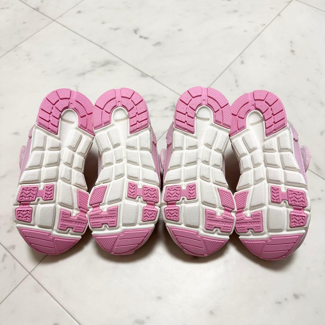 新品✨My Melody マイメロ　ピンク スニーカー　双子　16cm