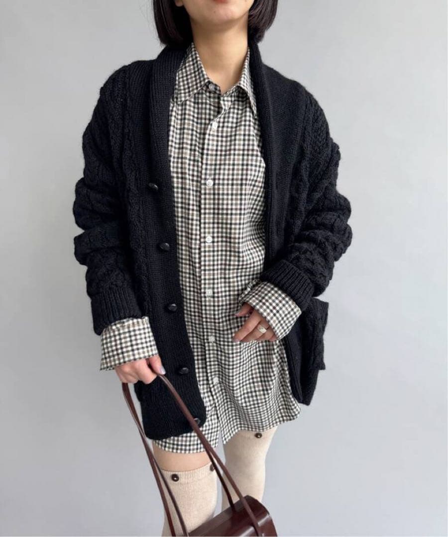 EDIT.FOR LULU ネルチェックシャツ