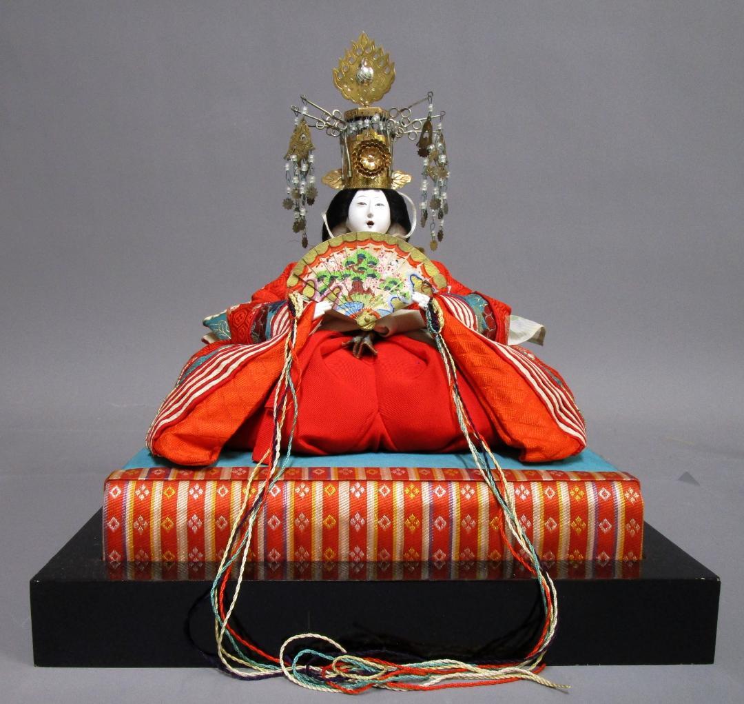 ビンテージ［雛人形］有職 御雛人形司 東京市日本橋区 永徳齋　檜箱入り2箱