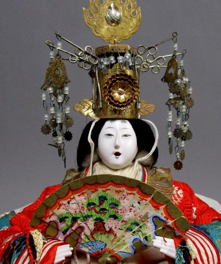 ビンテージ［雛人形］有職 御雛人形司 東京市日本橋区 永徳齋　檜箱入り2箱