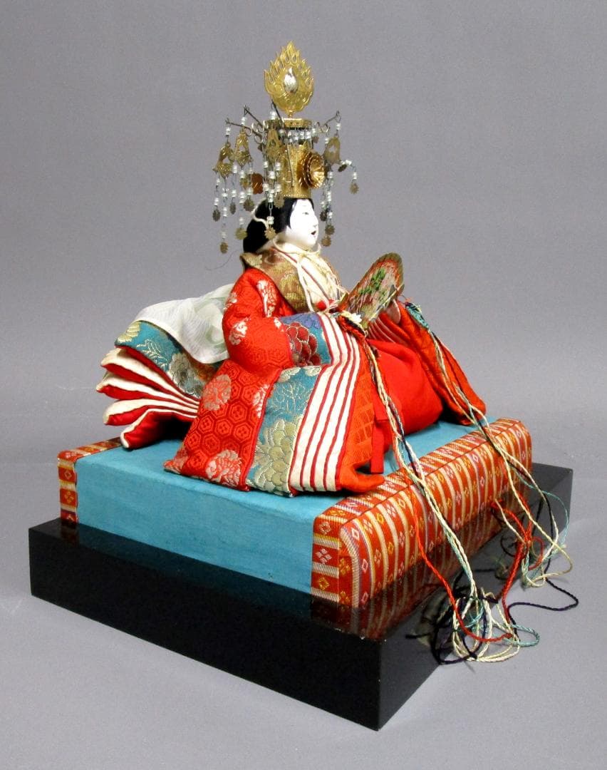 ビンテージ［雛人形］有職 御雛人形司 東京市日本橋区 永徳齋　檜箱入り2箱