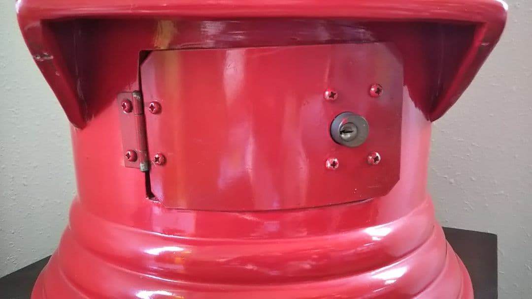 郵便ポスト 鍵付き 特大（直径30cm×高さ46cm）貯金箱