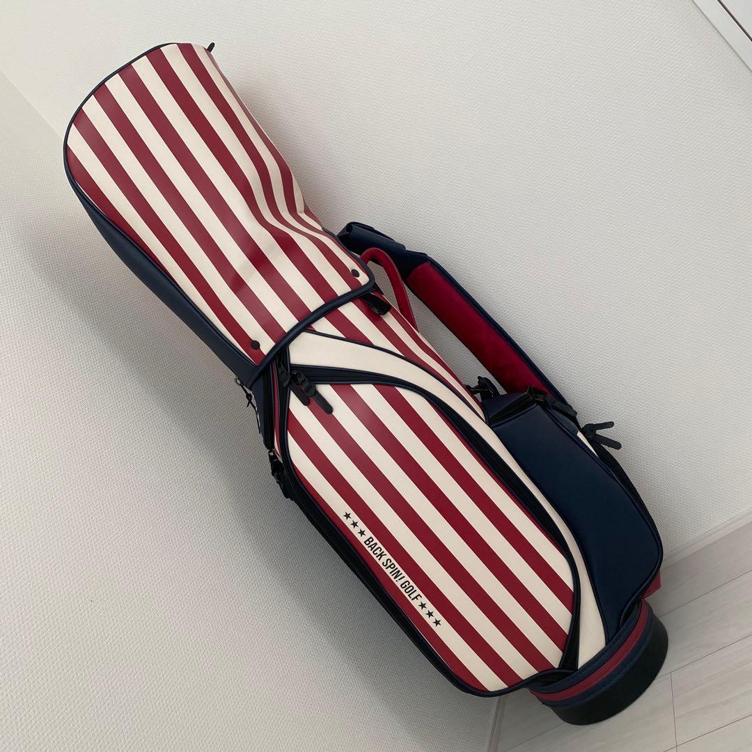 新品未使用！ BACK SPIN ゴルフキャディバッグ　おまけ　カートバッグ付き