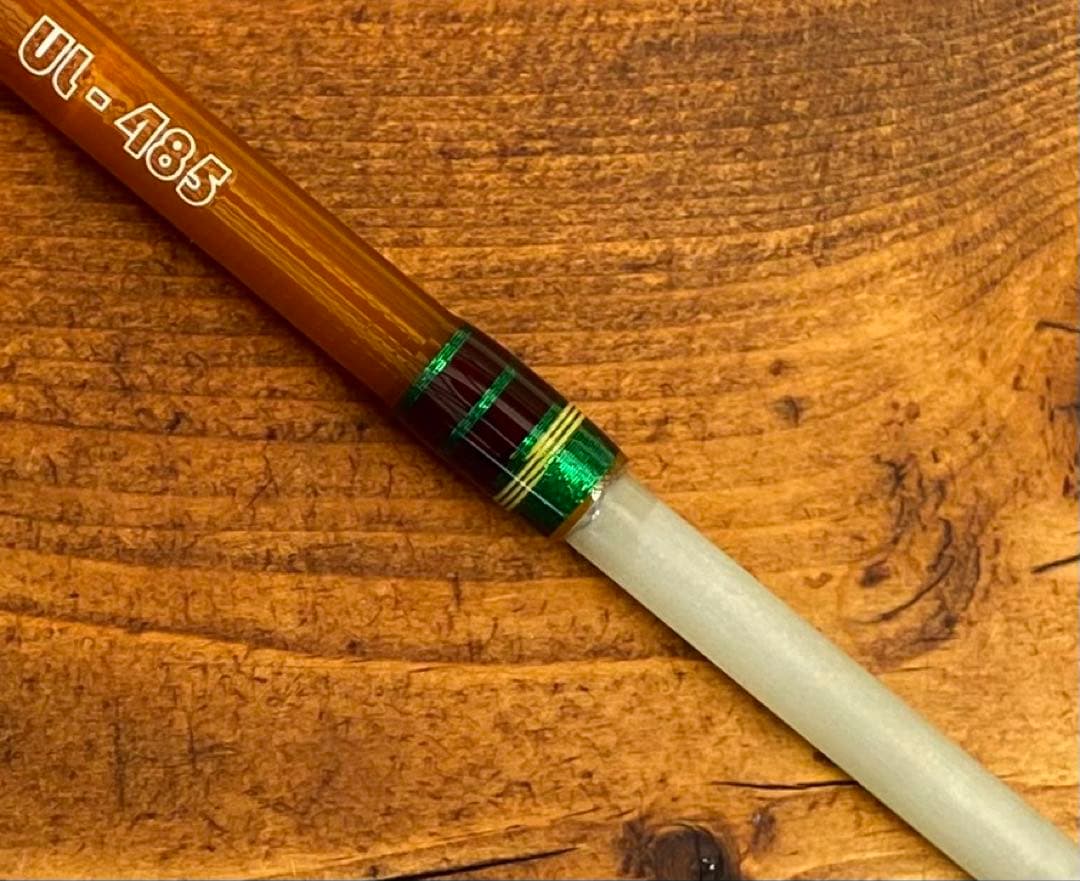 トラウトロッド　パックロッド　グラスロッド　クリアブラウン　FUJIガイド