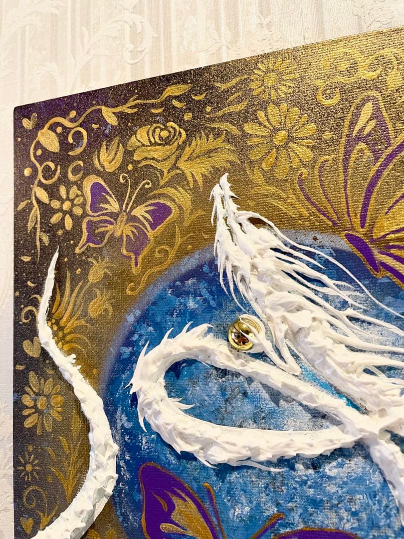 新田☆ インフィニティ 開運絵画 テクスチャーアート 龍神 龍ノツカイ