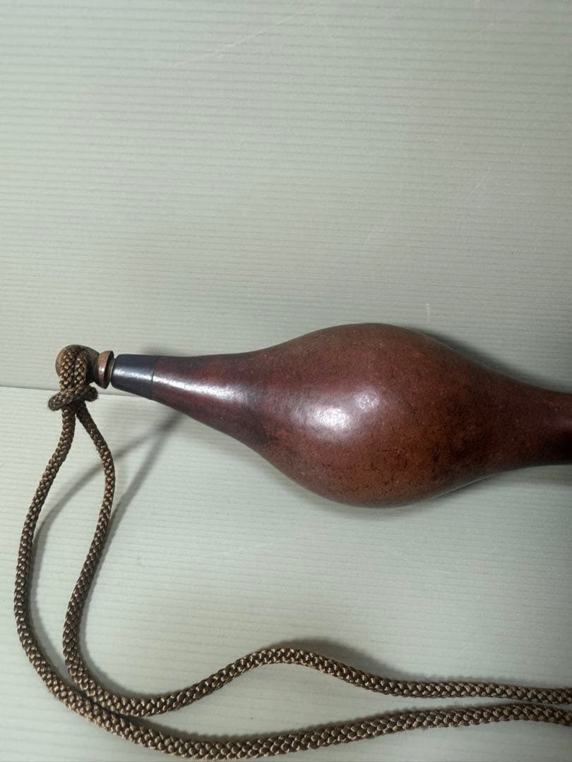 2134  時代提げ物　古瓢箪　徳利　カエル　時代物