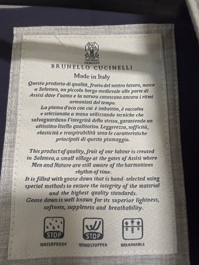 BRUNELLO CUCINELLI グレー ノーカラー ベスト