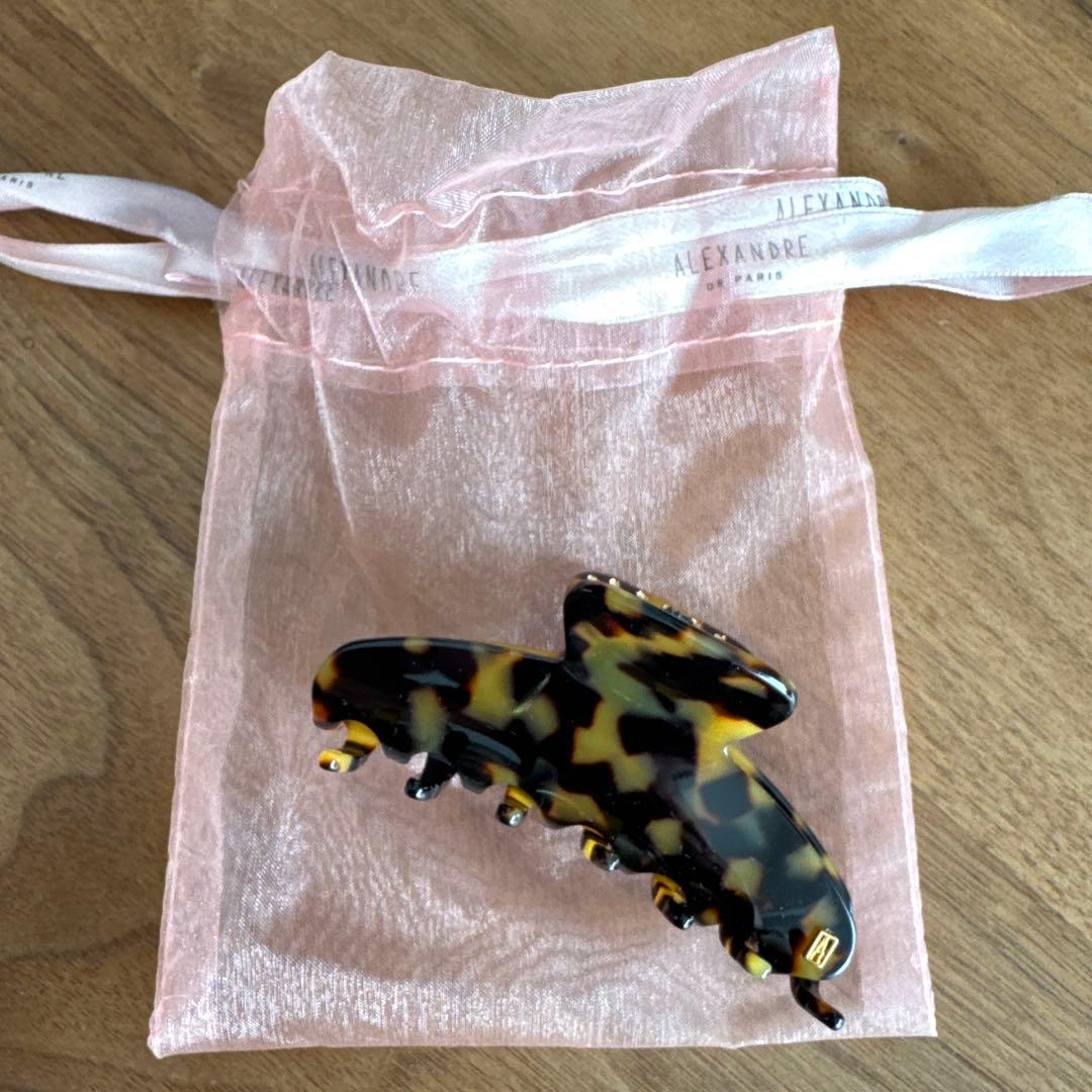 ALEXANDRE DE PARIS べっ甲柄 ヘアクリップサイズM