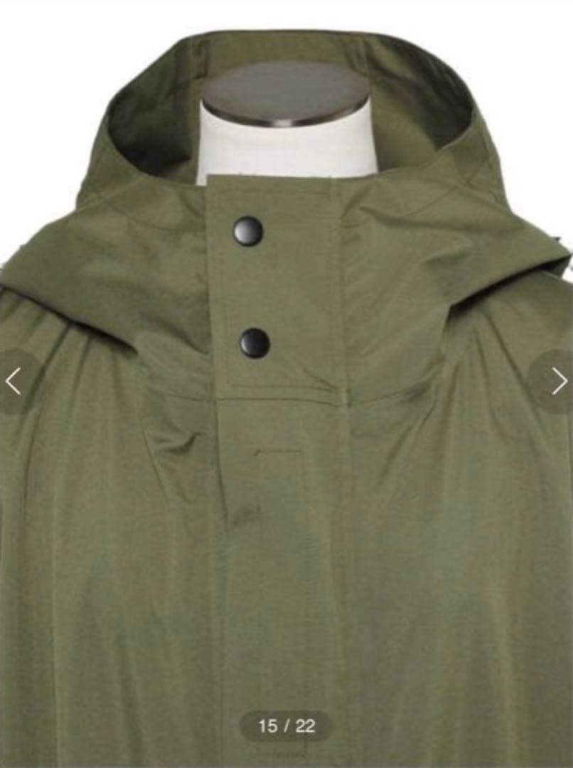 UN3D. ミニマルマウンテンコート オリーブ