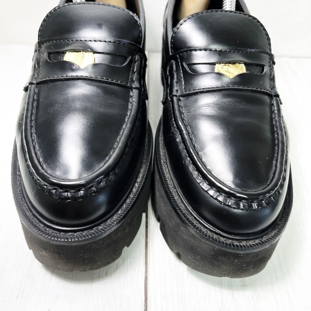 カミナンド ローファー サイズ6 厚底 ブラック