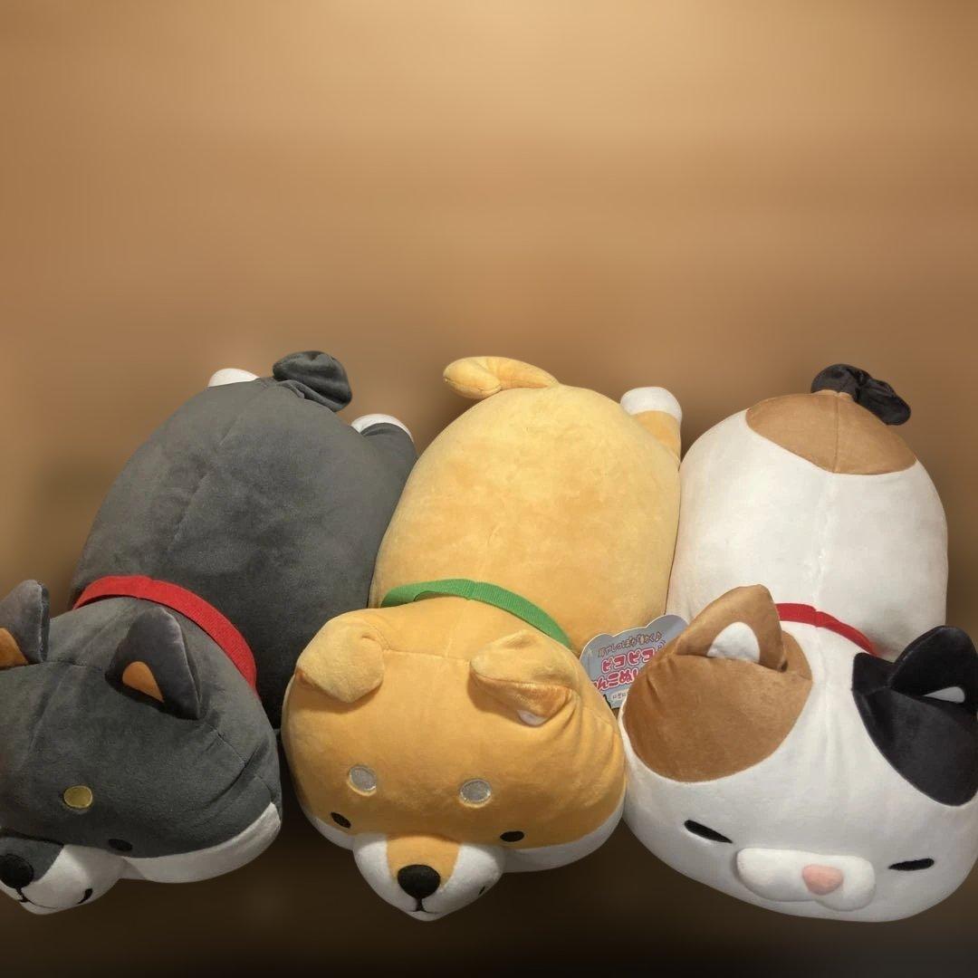 【美品】希少 レア ピコピコわんこぬいぐるみ ピコピコにゃんこぬいぐるみ