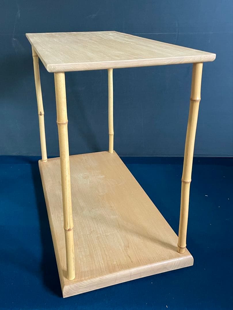 【良品】「祖」 竹台子 行台子 大棚 組立式 紙箱 茶道具 (27F③)