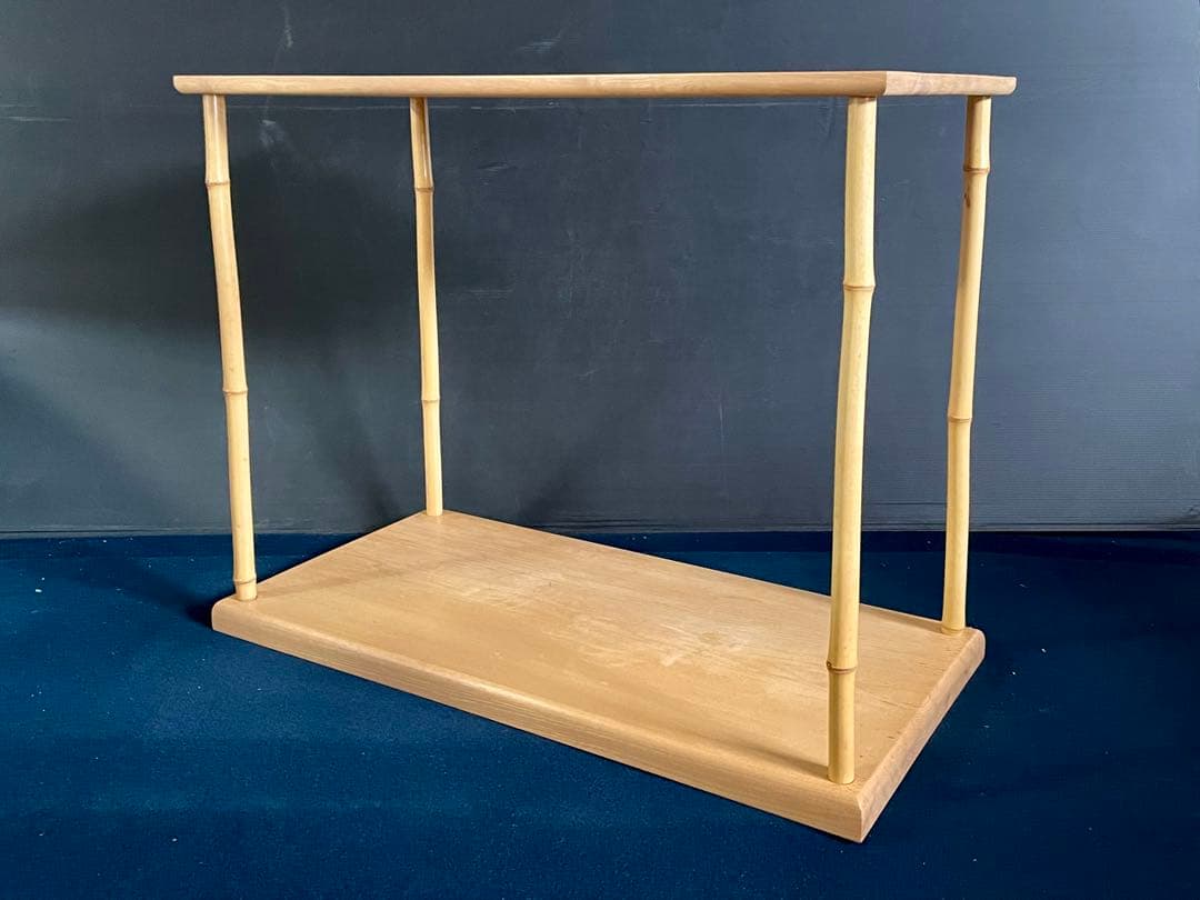 【良品】「祖」 竹台子 行台子 大棚 組立式 紙箱 茶道具 (27F③)