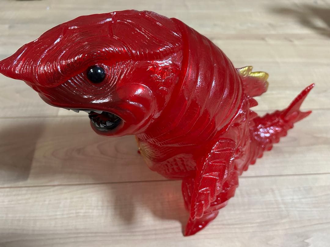 インディーズソフビ サンガッツ本舗 メガロドン　サッポロレッド