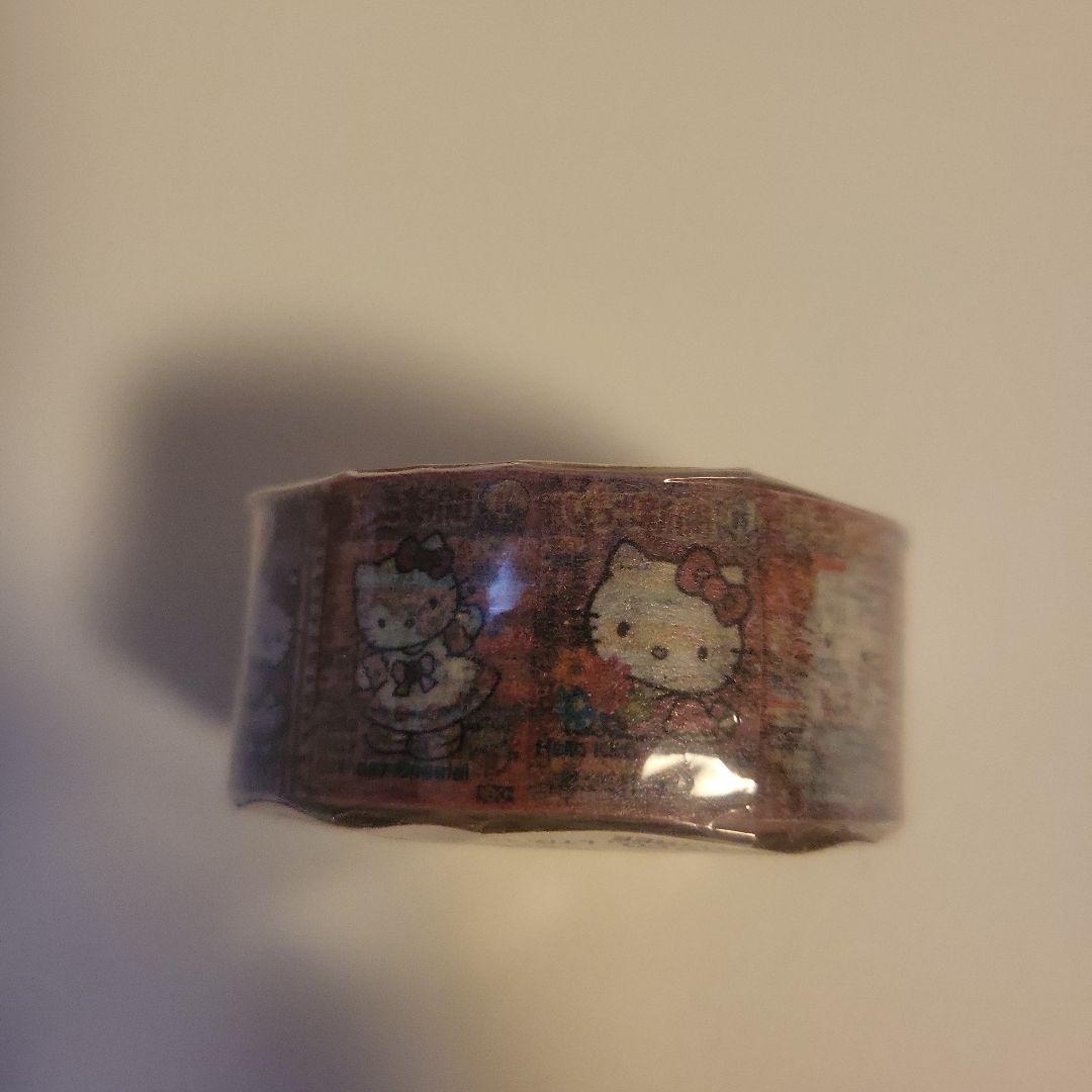 レア　キティ　45周年　マスキングテープ　いちご新聞柄