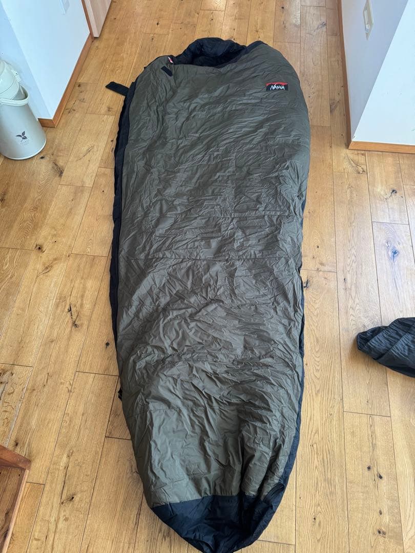 NANGA 寝袋 日本製 ダークグレー/ブラック