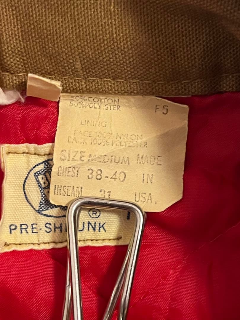 60's wrangler 斜めBLUE BELLダック裏地付きオールインワンM