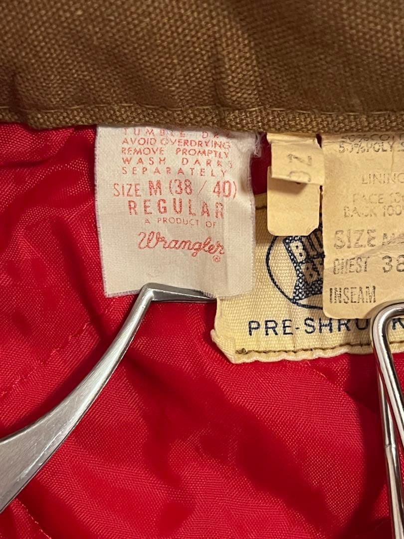 60's wrangler 斜めBLUE BELLダック裏地付きオールインワンM