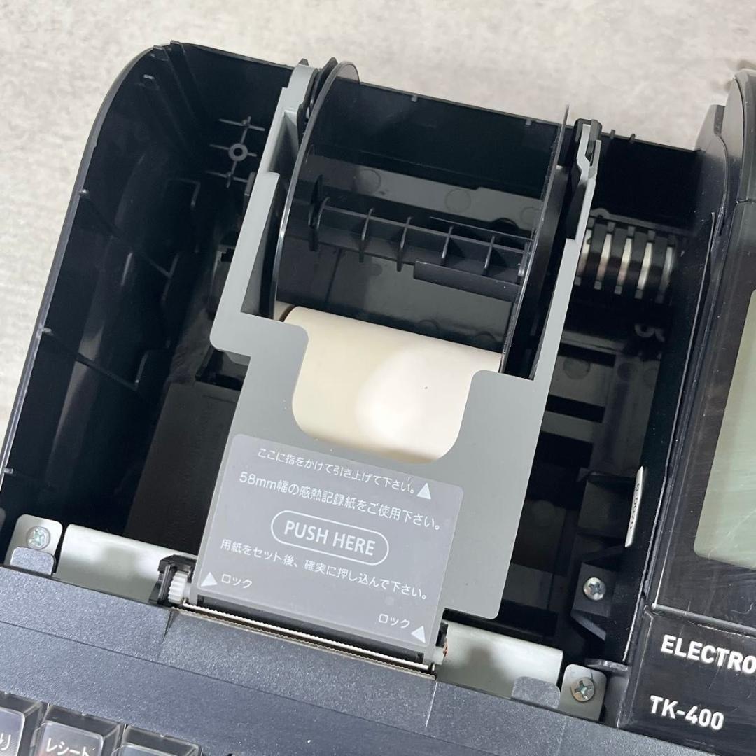 カシオ CASIO レジスター 4部門 飲食店向け 小型 ドロア TK-400