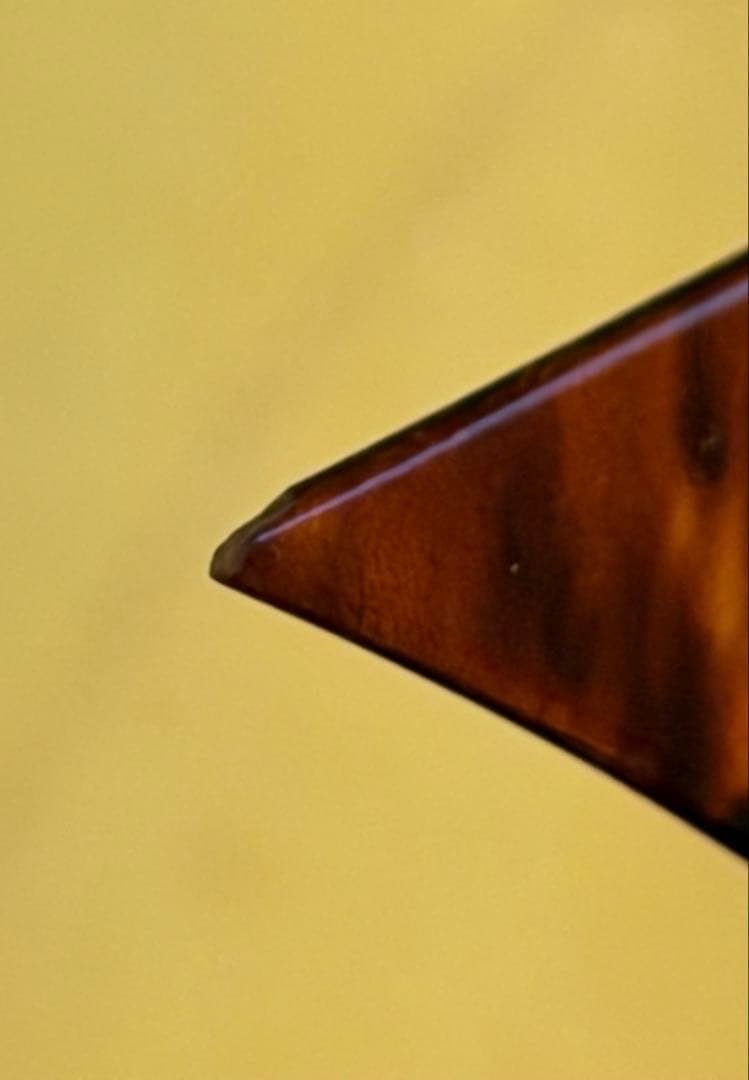 #三味線用 撥 バチ ベッコウ　鼈甲 小物一式セット 和装ケース付き　S-8