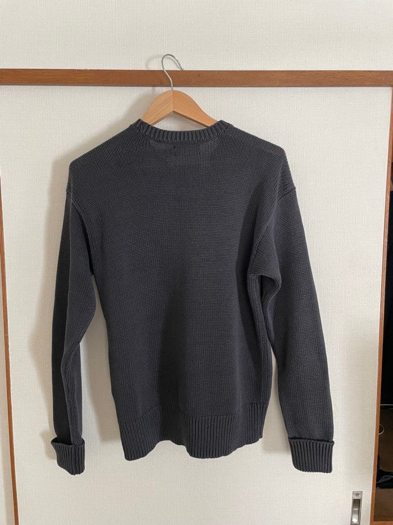 定価：43000円セーター ニット ガーメントダイド コットン セーター メンズ