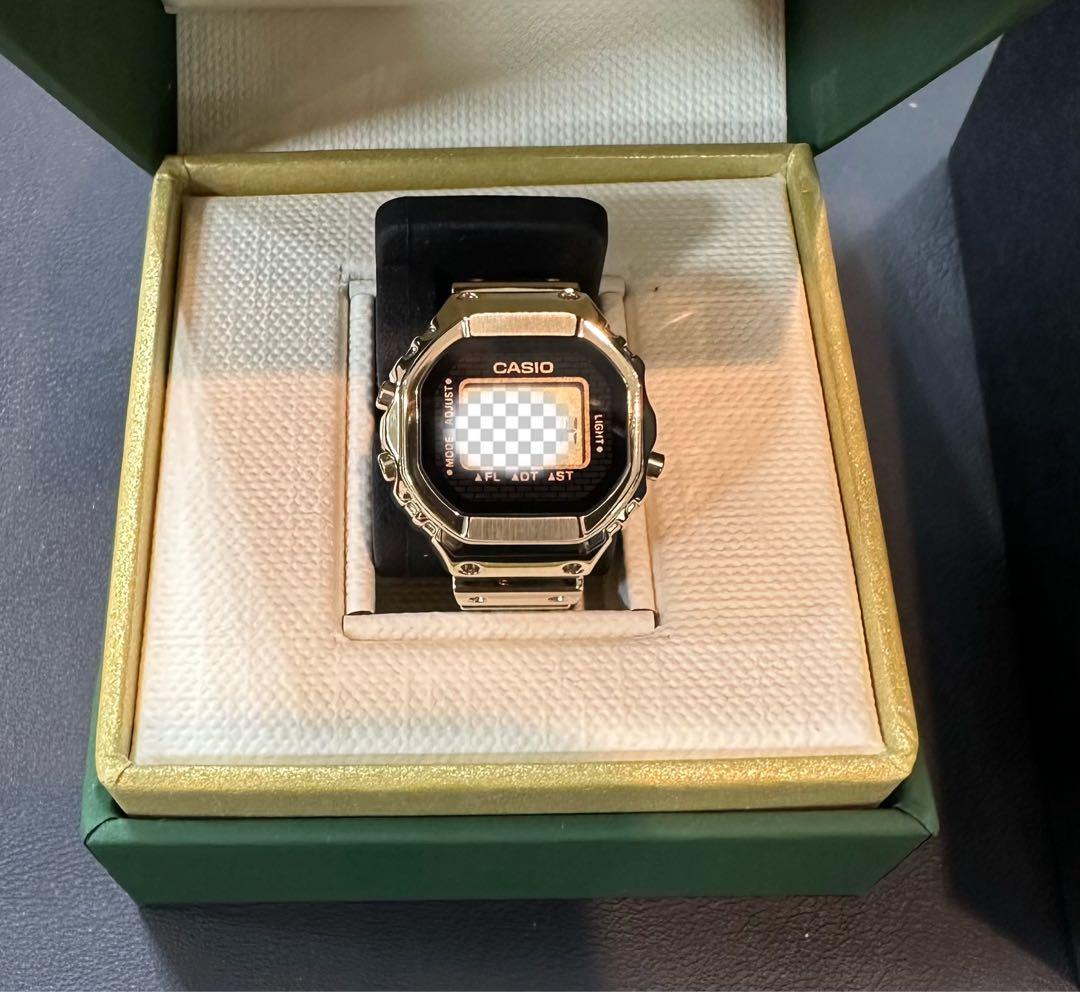 プレゼント用　CASIO リングウォッチ ゴールド CRW-001G-9JR