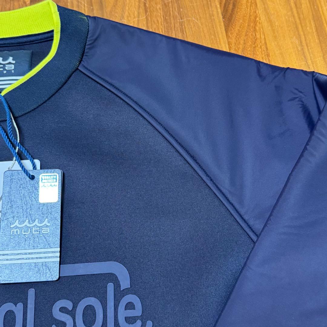 muta MARINE ボンディング切替 クルーネックプルオーバー ネイビー