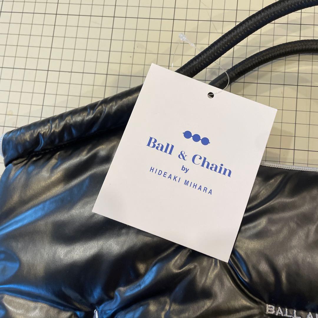 ボールアンドチェーン　黒×シルバー刺繍　中綿（M）新品未使用