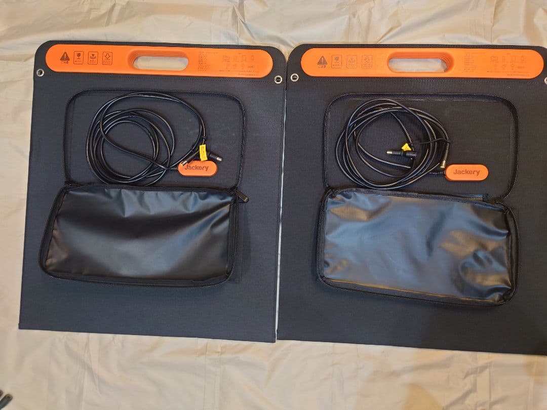Jackery 100W ソーラーパネル 2枚＋並列接続用ケーブル