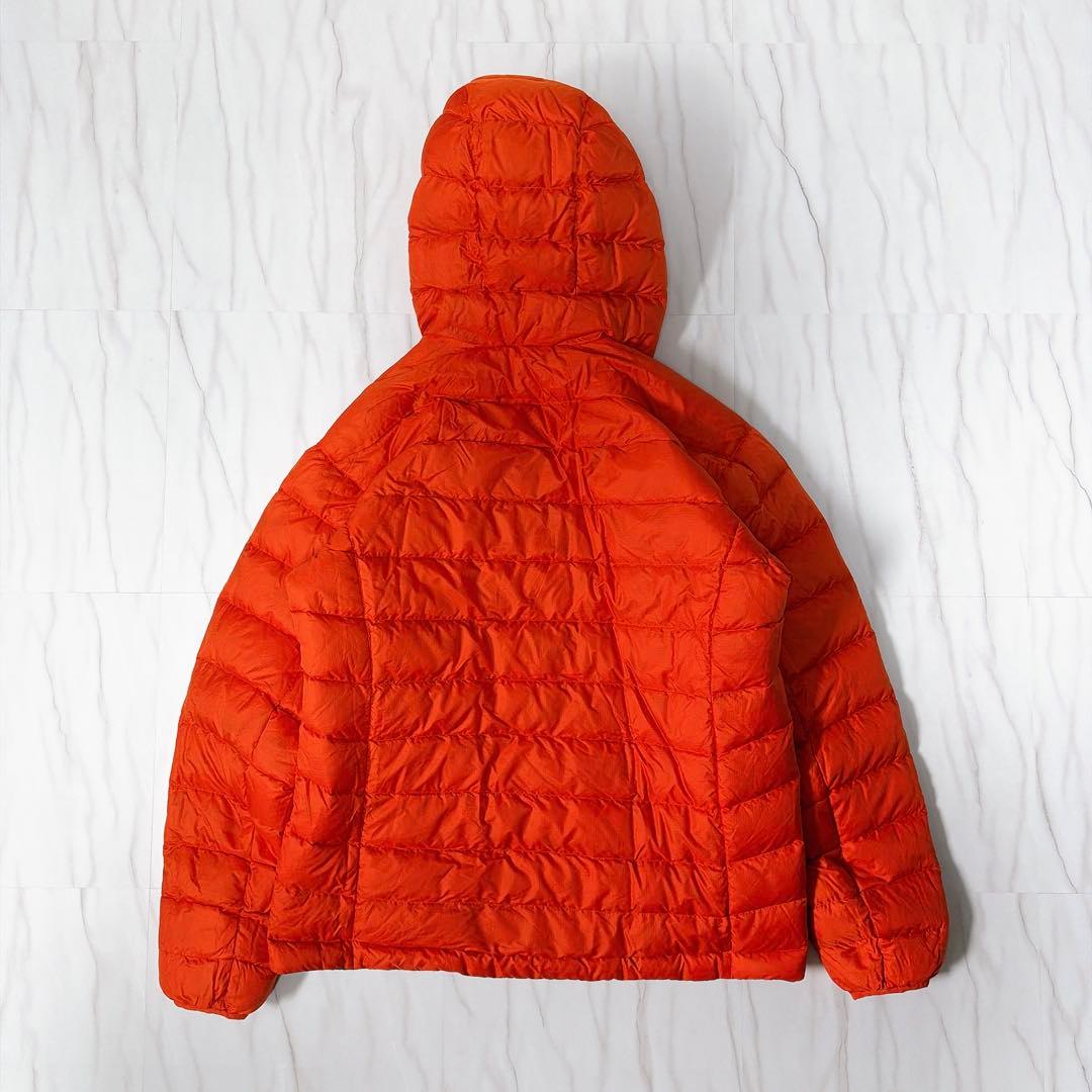 モンベル コロラドパーカ リバーシブルダウンジャケット カーキ×オレンジ M