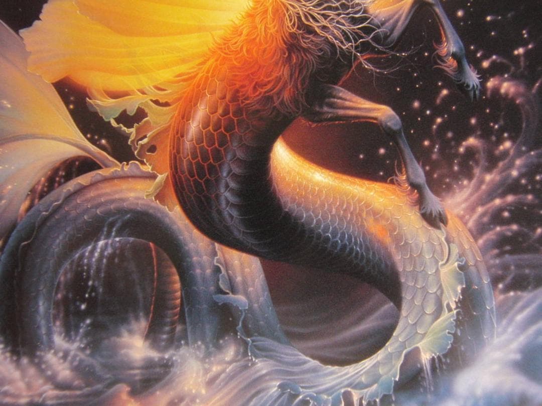 カーク・レイナート、【カプリコーン】、希少な額装用画集より、新品額装付、状態良好