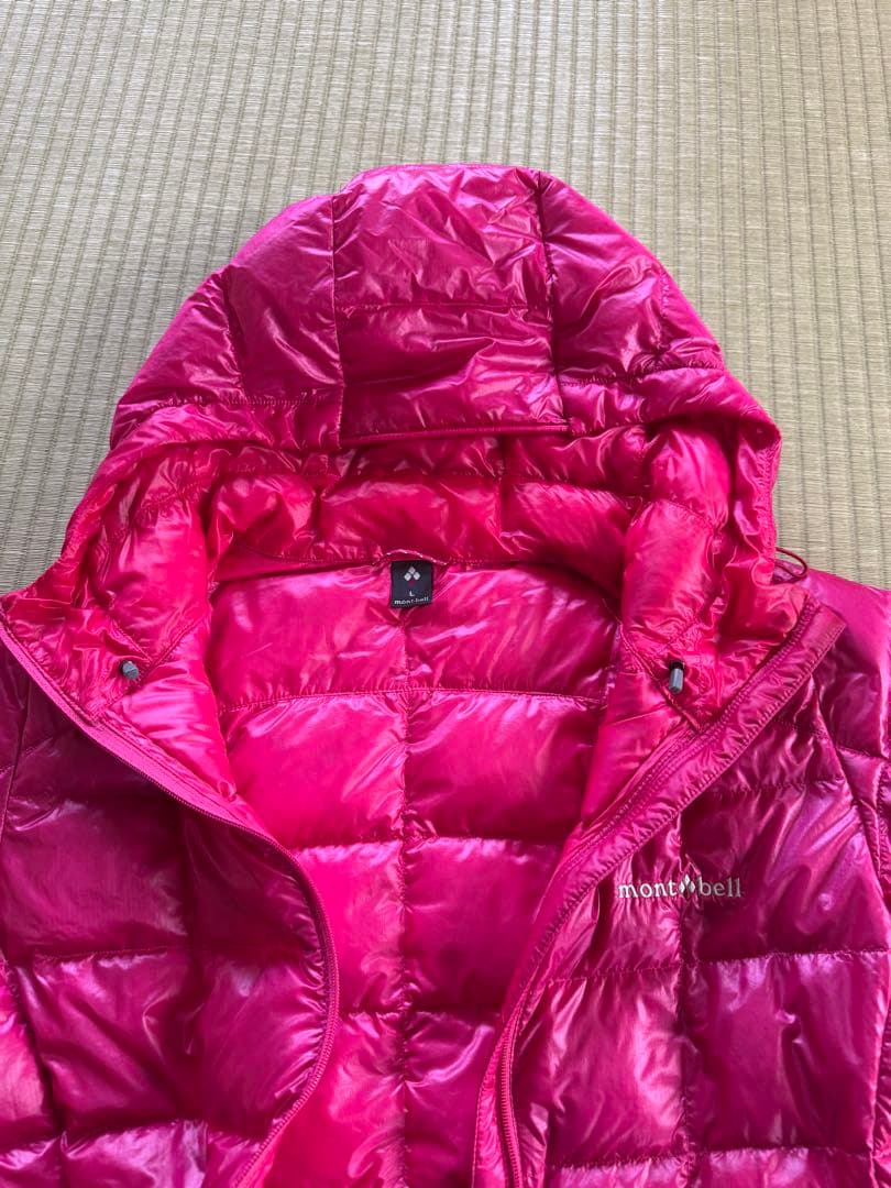mont-bell フード付きダウンジャケット L ピンク