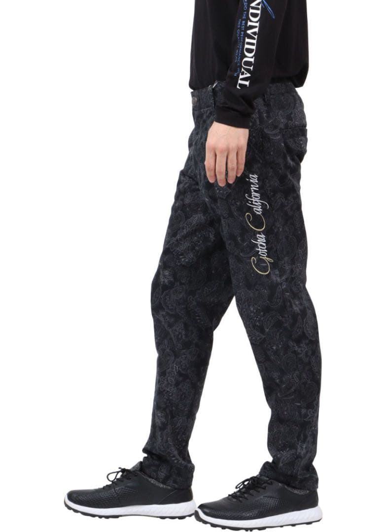 新品未使用　GOTHA GOLF ストレッチペイズリー柄パンツ L