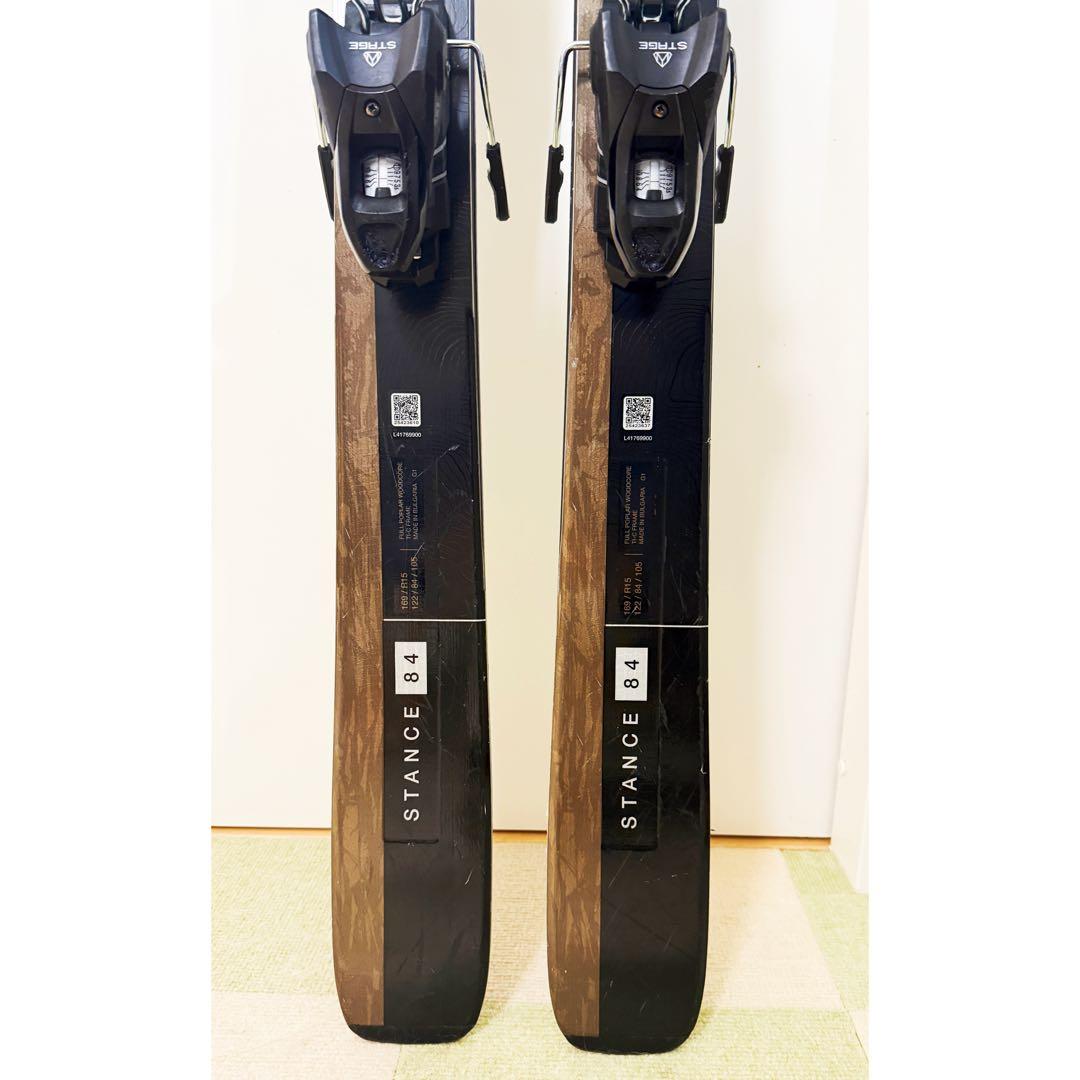 【美品】SALOMON Stance84 169cm スキー板