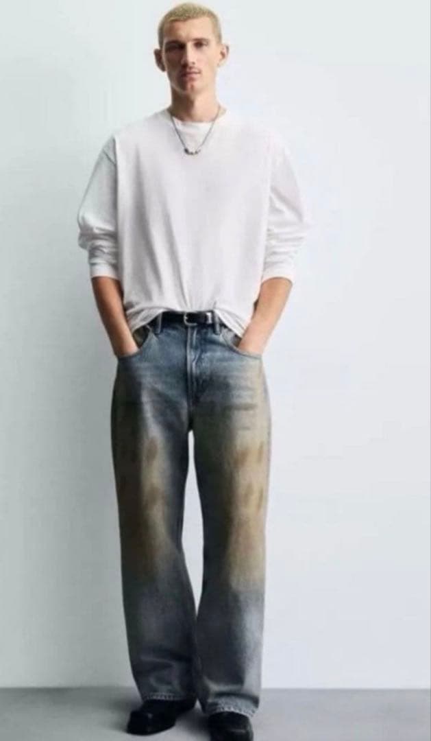 ZARA バギーフィットジーンズ　acne 風 EUR42 USA32