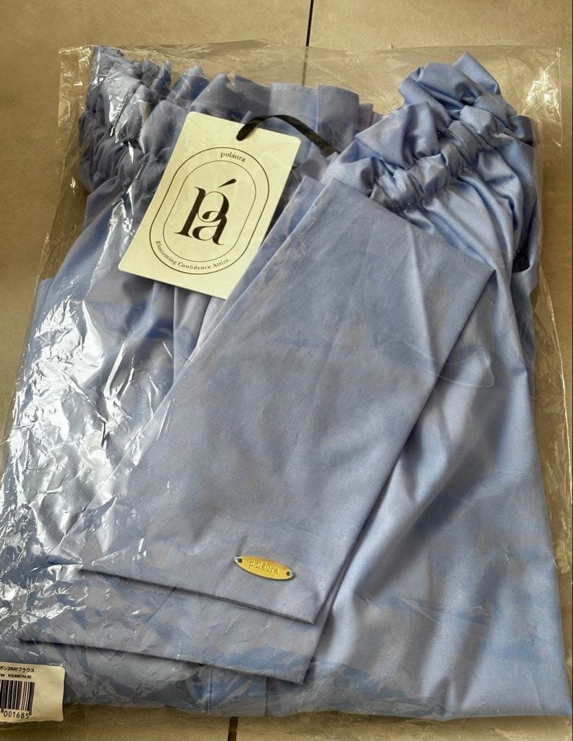 poláura プリーツリボン2WAYブラウス【1/25以降出品停止】