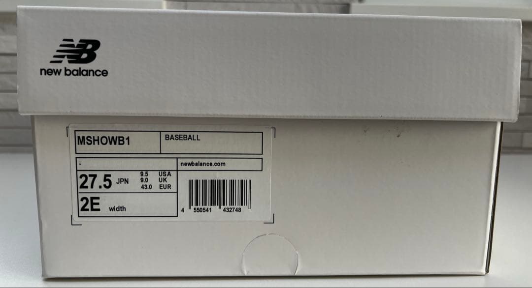 New Balance 大谷翔平モデル スパイク27.5cm MSHOWB1